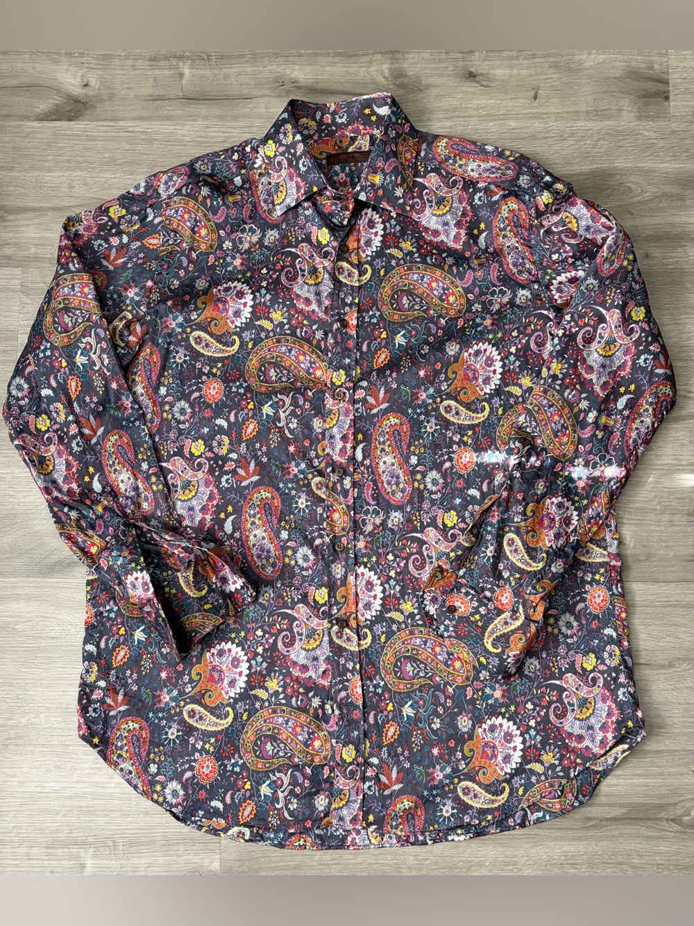 Vintage 90s Etro Milano Paisley Button Up Shirt- Made in Italy